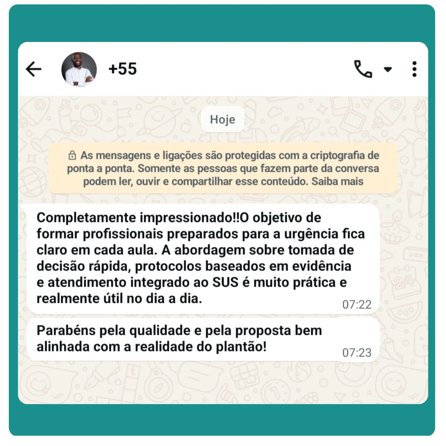 Depoimento de aluno 4